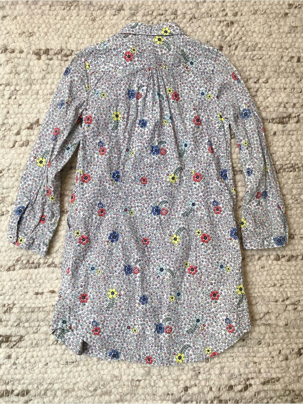 Cotton On Kids Floral Pintuck Shirt Dress, Size 7 - Picture 4 of 9